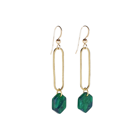 Deco Earrings - Green