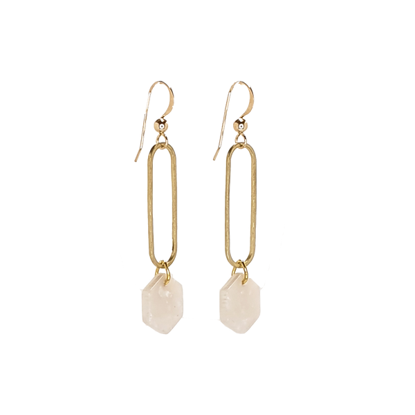 Deco Earrings - White