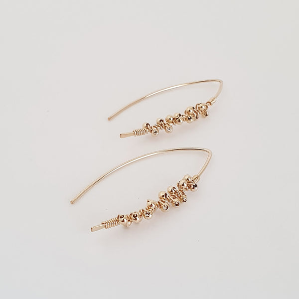 Gold Vine Earrings