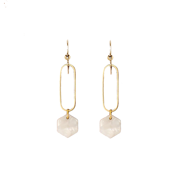 Deco Earrings - White